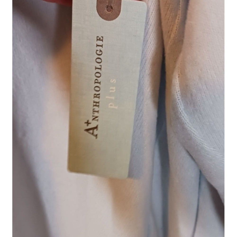 Maeve Anthropologie NWT 1X Blue Cowl Neck Tunic Sweater Oversized - Picture 4 of 5